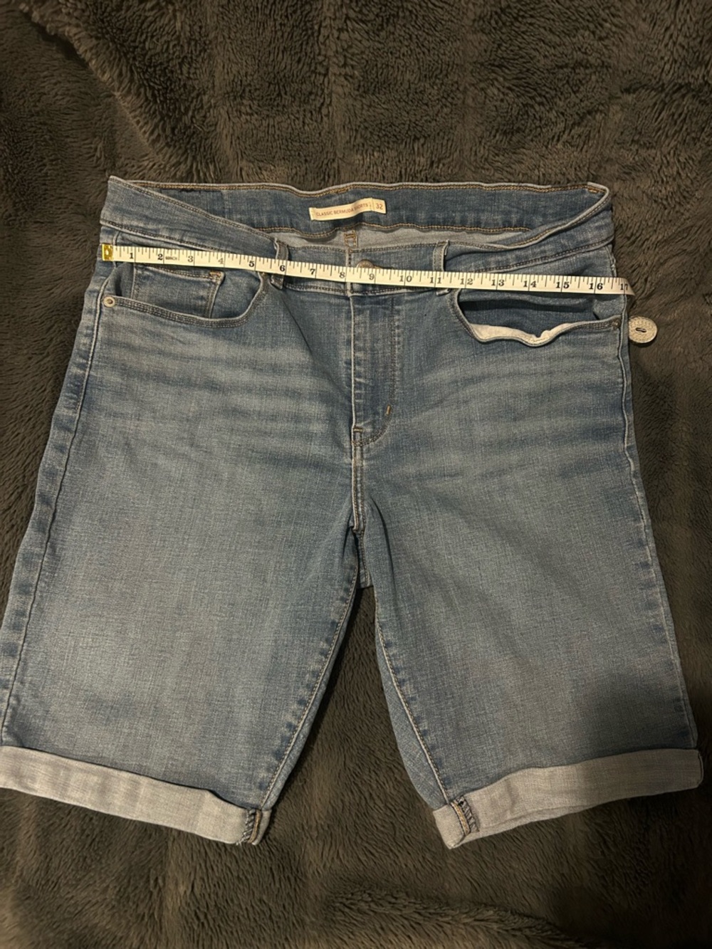 Levi's Light Blue Denim Bermuda Shorts
